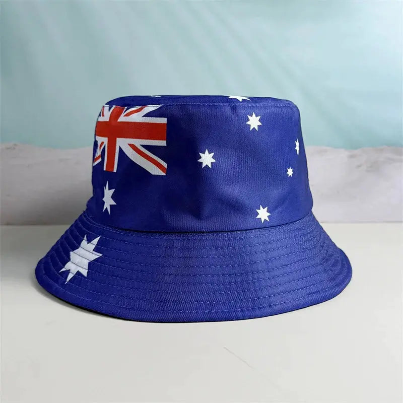 National Flags Reversible Bucket Hat For Men Women Football Fans