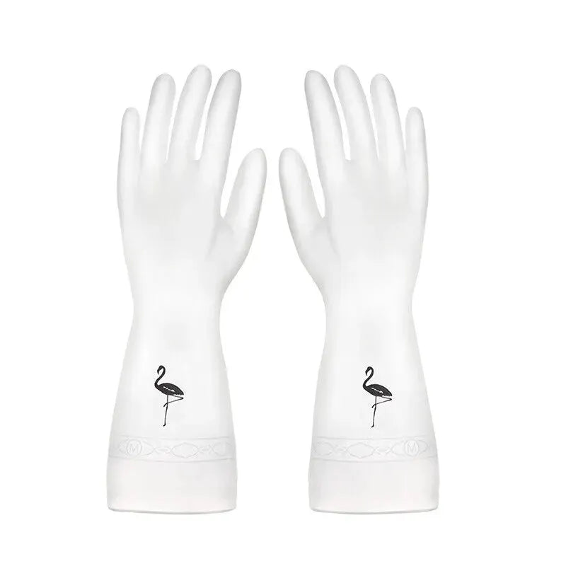 Waterproof Cleaning Gloves For Housework And Kitchen Tasks Wear Resistant PVC Rubber Dishwashing And Laundry