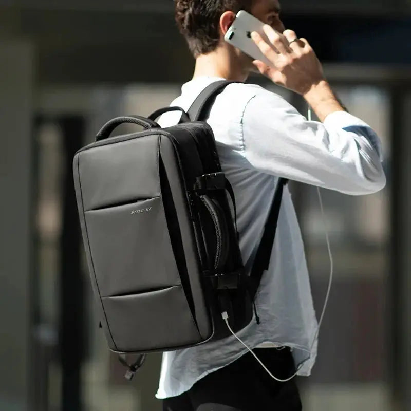 Heroic Knight Travel Backpack Men Business Backpack School Expandable USB Bag Large Capacity 15.6 Laptop Waterproof Backpack Bag - Simples Market