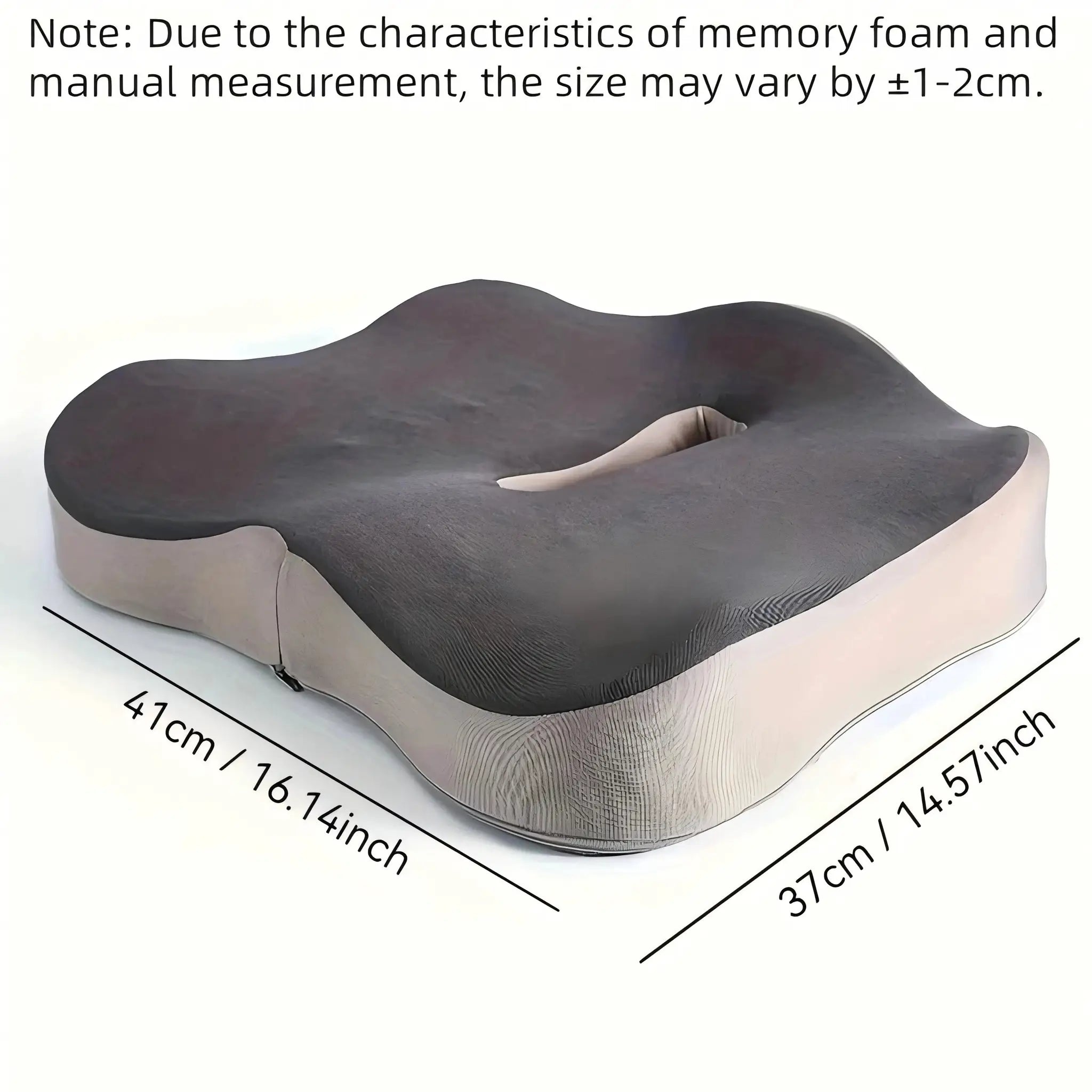 Memory Foam Seat Cushion for Tailbone Pain Relief Sciatica Back Pain Orthopedic Non Slip Office Chair Car Seat