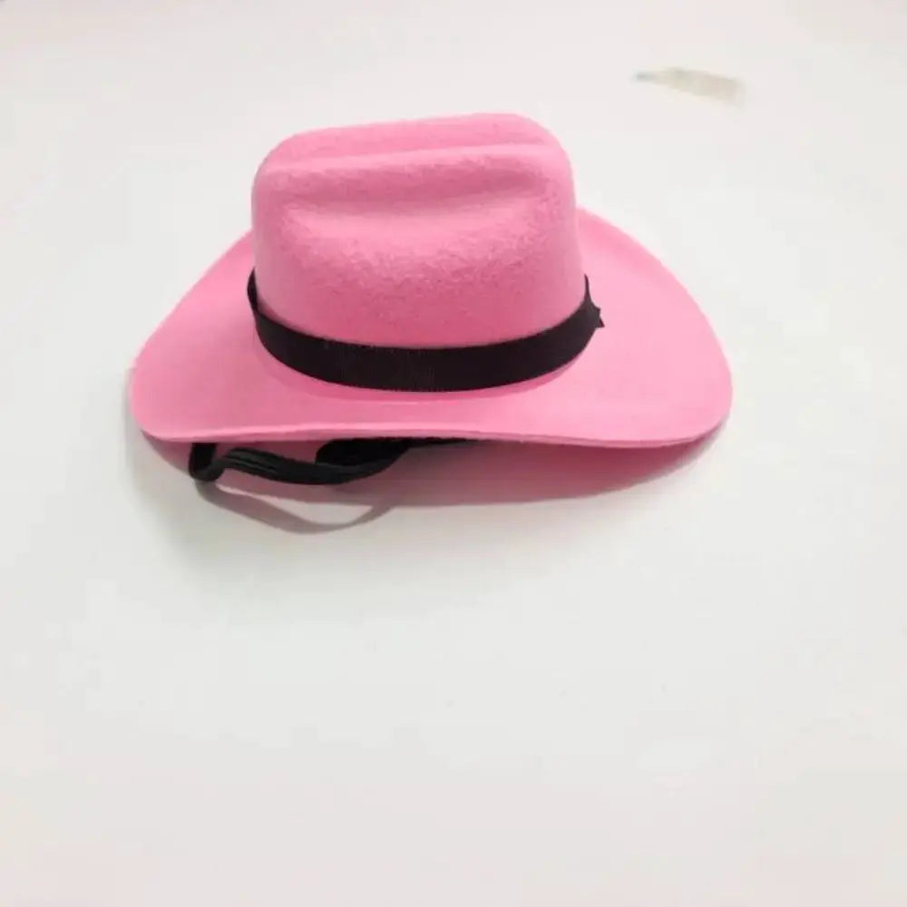 Adjustable Funny Pet Cowboy Hat For Dogs And Cats Outdoor Summer Headwear Accessory