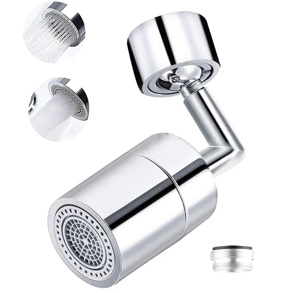 Simples Market 720 rotatable tap aerator sprayer head, chrome-plated, splash-proof, water-saving faucet adapter