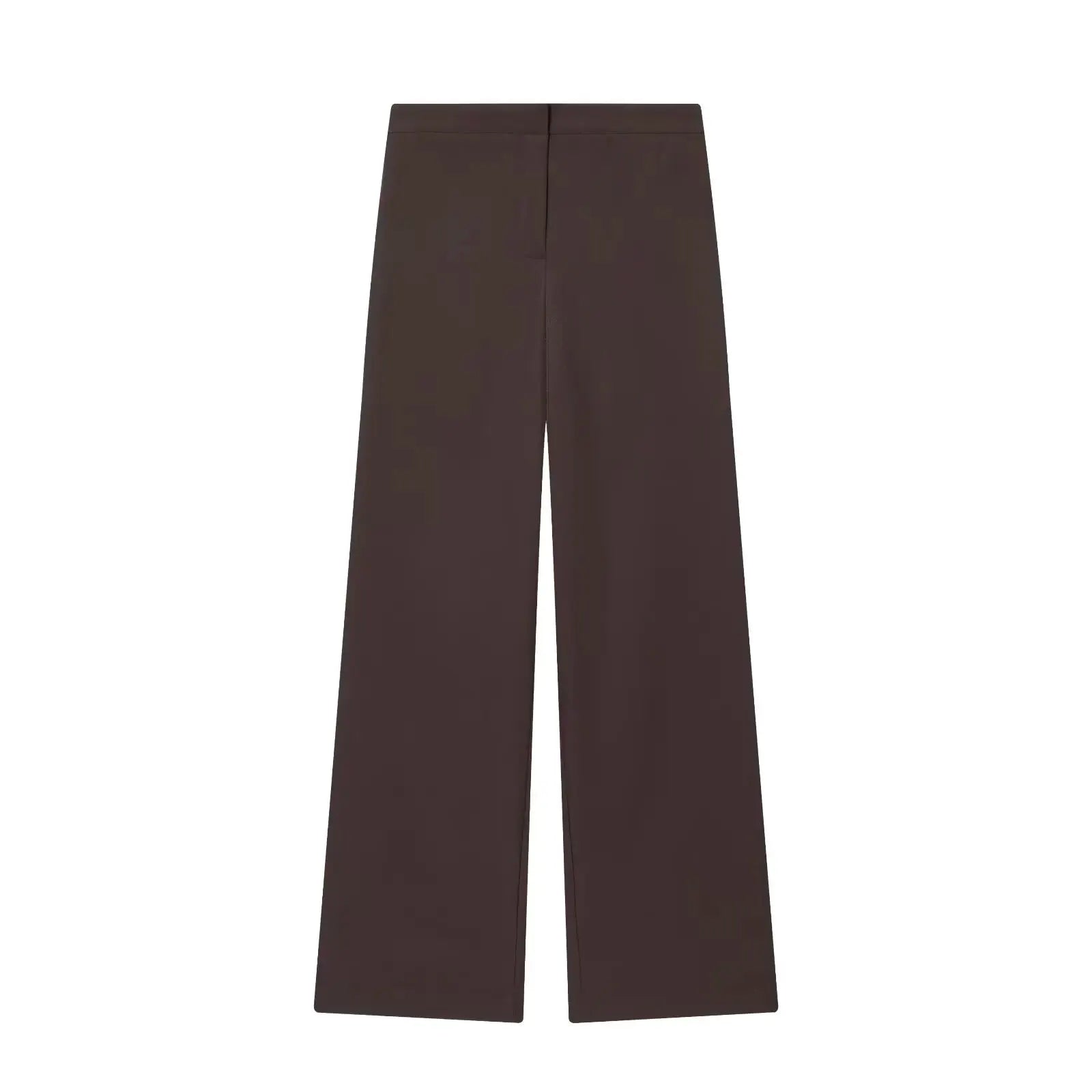 KONDALA brown wide-leg pants from Simples Market, office-ready