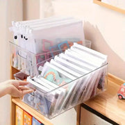 5 Pieces Waterproof Mesh Zipper Pouch Set for Toy Storage Document Folder Stationery Cosmetic Bag Office and School