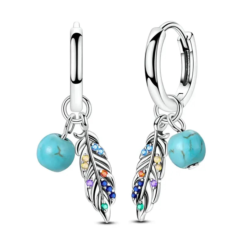 925 Sterling Silver Hoop Earrings Hypoallergenic Zirconia Hoops For Women Girls High Quality Fashion Jewelry