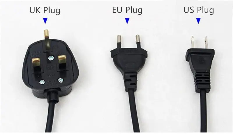 LED flexible hose wall lamp by Simples Market with three plug adapters (UK/EU/US), black