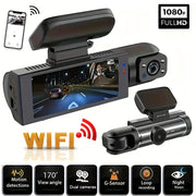 Simples Market 1080P WIFI dual dash cam with two cameras (front and interior), 170° view, night vision