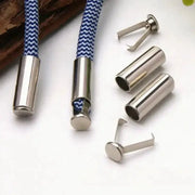 20 Sets Metal Rope End Stoppers Cord Locks For Bags Shoes Garments Lanyards Zinc Alloy