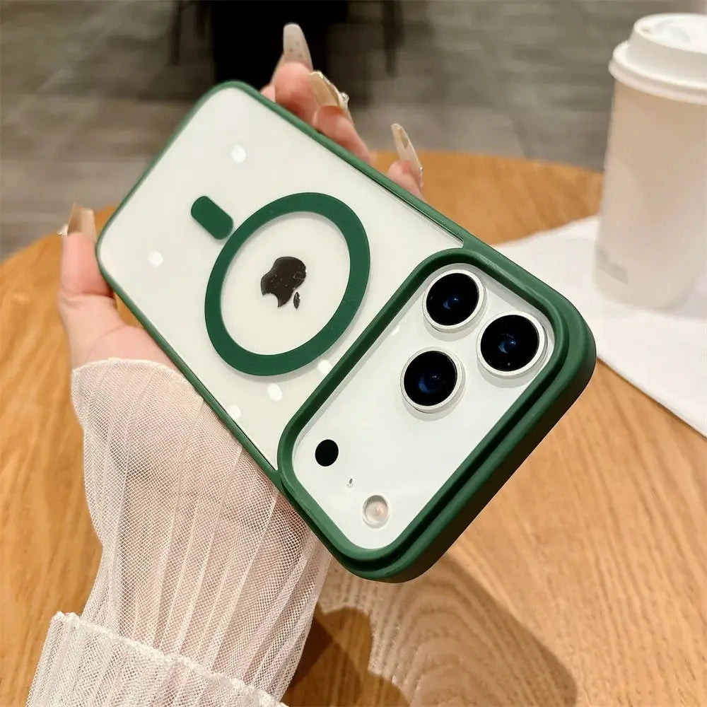 Shockproof MagSafe Magnetic Phone Case Transparent Acrylic Cover For Iphone Models With Shock Protection