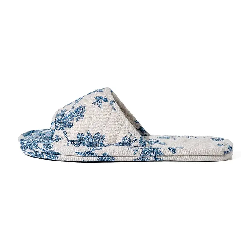 CloudWalk Floral Cotton Indoor Slippers Lightweight Anti Slip Comfort For Home Use
