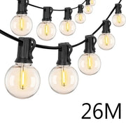 Dual Voltage 110V 220V Outdoor LED G40 Festoon Fairy String Lights For Patio Garden Wedding Street Party Decoration