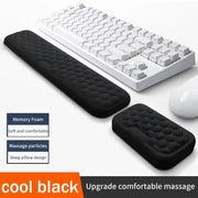 ComfyWrist Two In One Memory Foam Keyboard And Mouse Wrist Rest For Ergonomic Support And Better Posture
