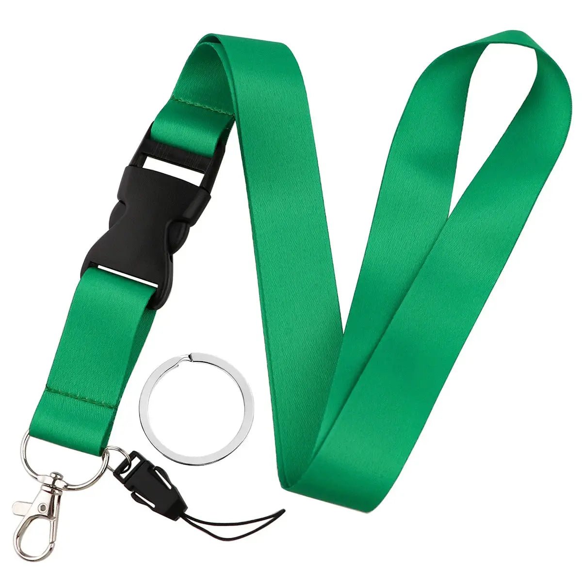 Fashion Mobile Phone Lanyard Pure Color Neck Strap For Keys ID Card Pass Holder Key Ring With Zinc Alloy Lobster Clasp - Simples Market