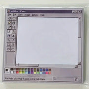 Vintage Computer Drawing Sticky Notes 50 Sheets Durable Adhesive for Artists and Office Use