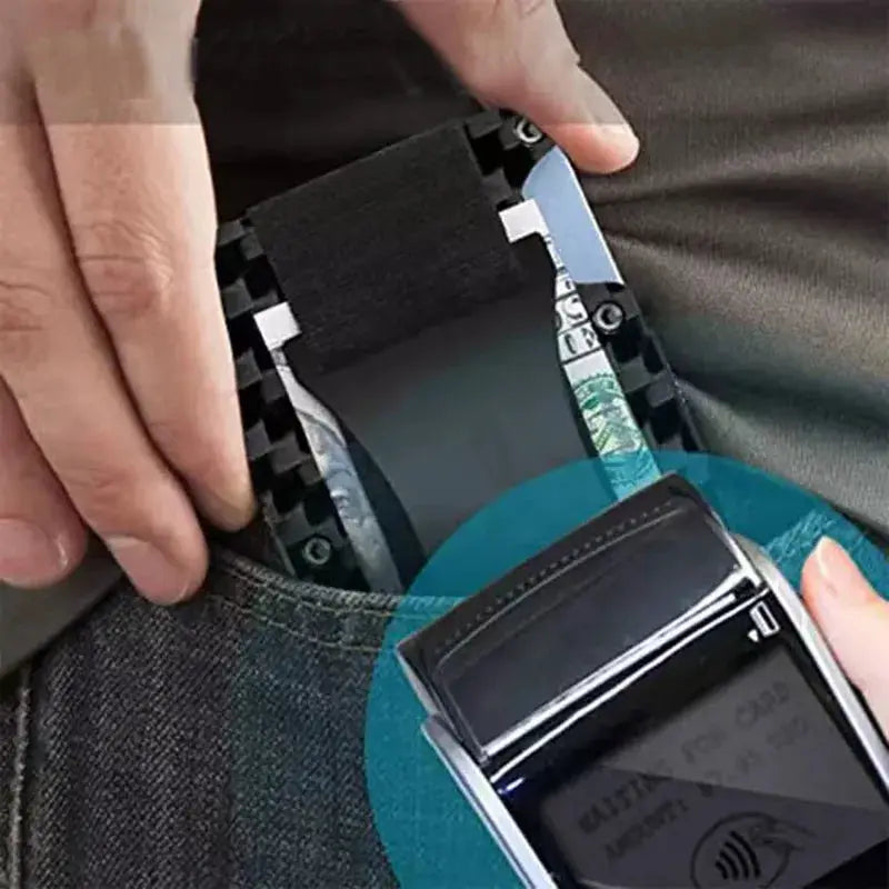 Simples Market forged carbon fiber mini slim wallet case for men with card slots