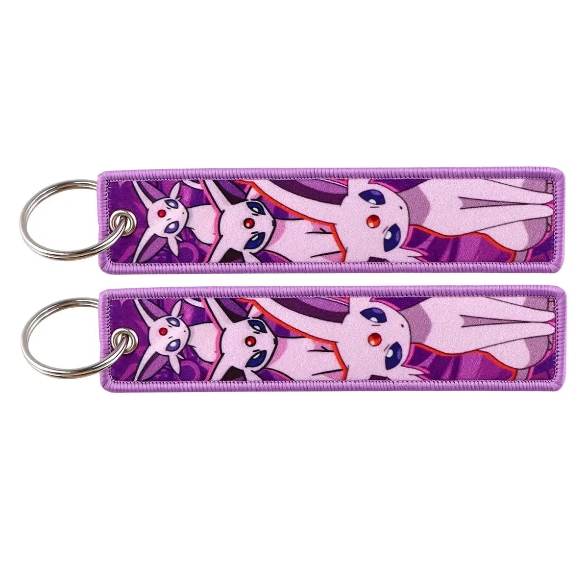 Gengar and Mewtwo Anime Keychain Zinc Alloy Double Sided Key Tag for Keys Car Motorcycle Gift for Men Women
