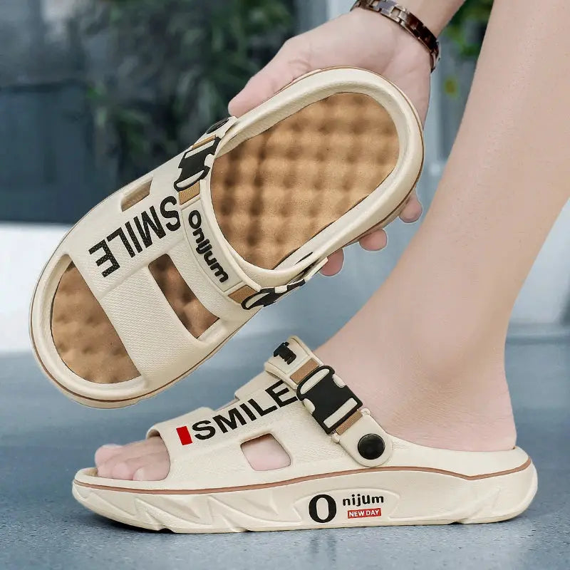 Summer Massage Slippers For Men And Women Indoor Outdoor Sandals Beach Comfortable Soft Slides Home Slippers