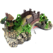 Artificial Bridge Resin Landscape Decoration for Fish Tank Aquarium Ornament and Cave Habitat