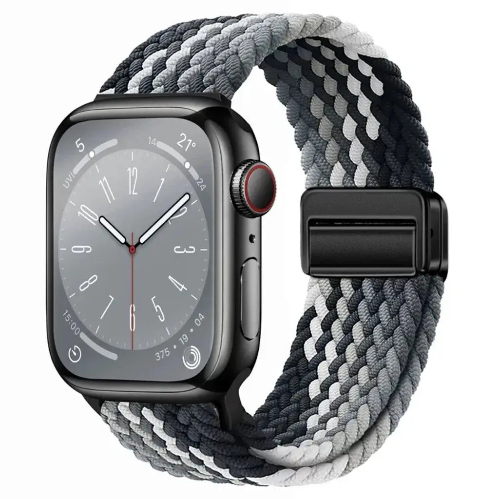 Nylon Braided Band Strap Compatible For Apple Watch S10 46mm 44mm 40mm 45mm 49mm 41mm 38mm iWatch series se 10 7 3 5 6 8 9 Ultra