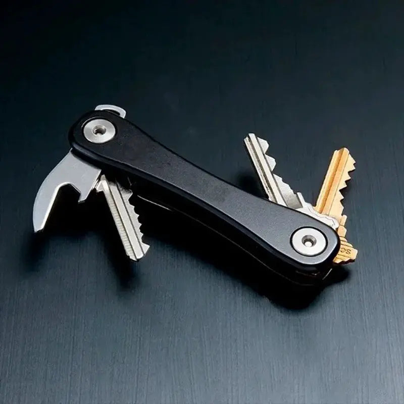 Smart Key Chain Mini Keychain Compact Holder Clip Aluminum Organizer For Home And Outdoor Use