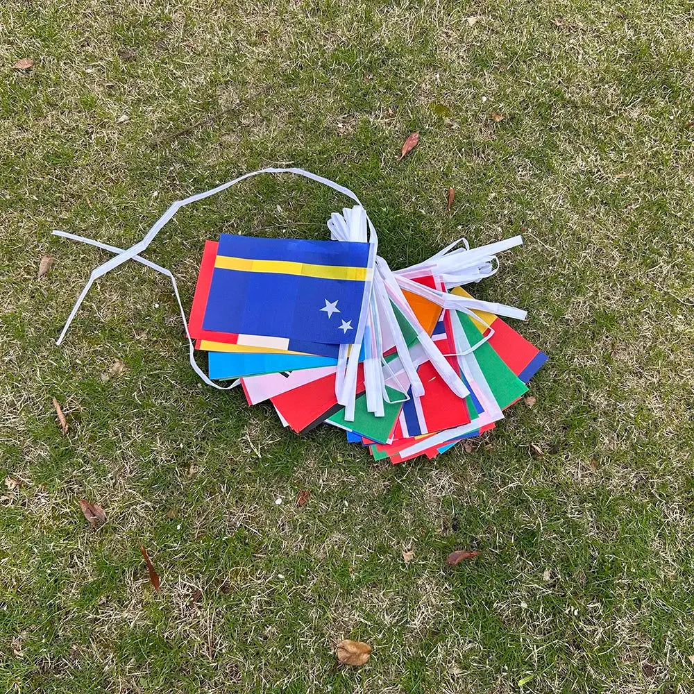 World Flags Bunting 42 48 Pcs 14x21cm String Banner Garlands