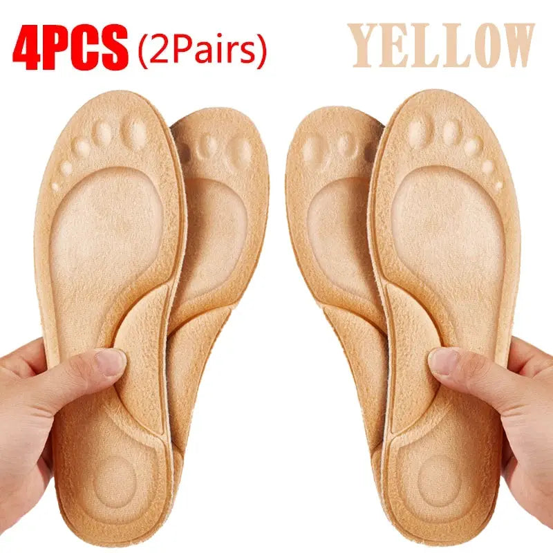 4D Massage Warm Pile Insoles Super Soft Latex Sports Insole With Arch Support For Running And Basketball