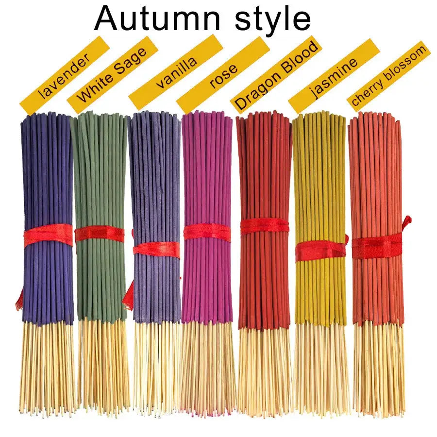7 Sets Of 20 Incense Sticks Featuring Rose Lavender Sandalwood Jasmine Mint Cherry Blossom Herbal Dragon Bloodwood