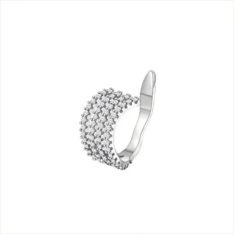 Cute Metal Leaf Earcuff Clip On Earring For Women And Girls No Piercing Cartilage Earring