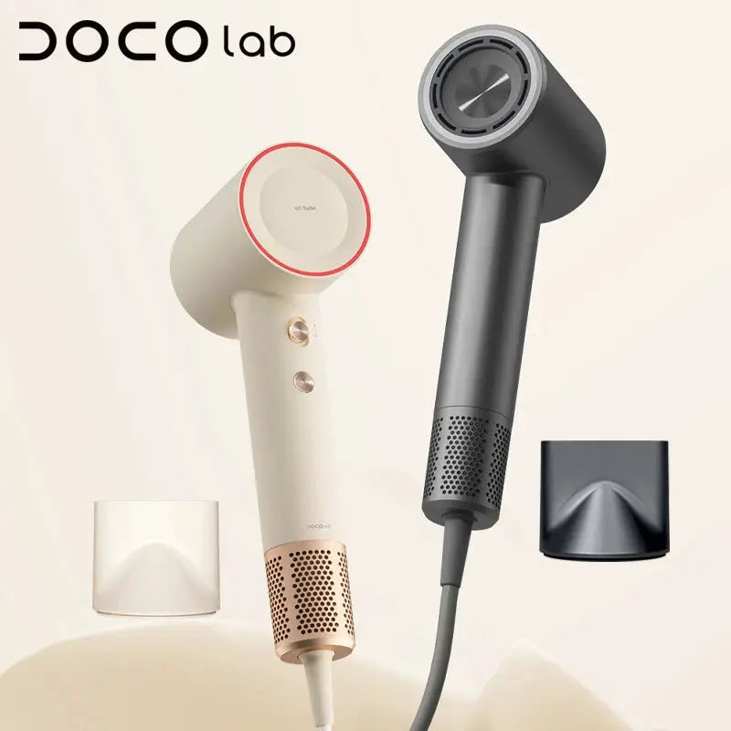 DOCO lab hair dryers: white and black two-pack professional handheld models by Simples Market for home and travel
