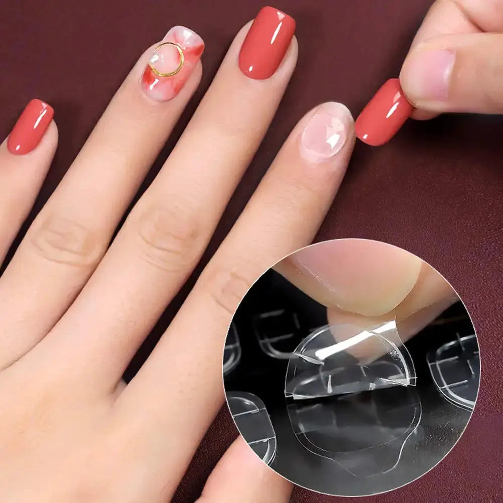 Double Sided Nail Glue Sticker Adhesive Tabs For Fake Nails Waterproof Breathable