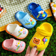 Summer Cartoon Sandals For Kids And Babies Flat Heel Soft Slippers For Girls And Boys Garden Shoes