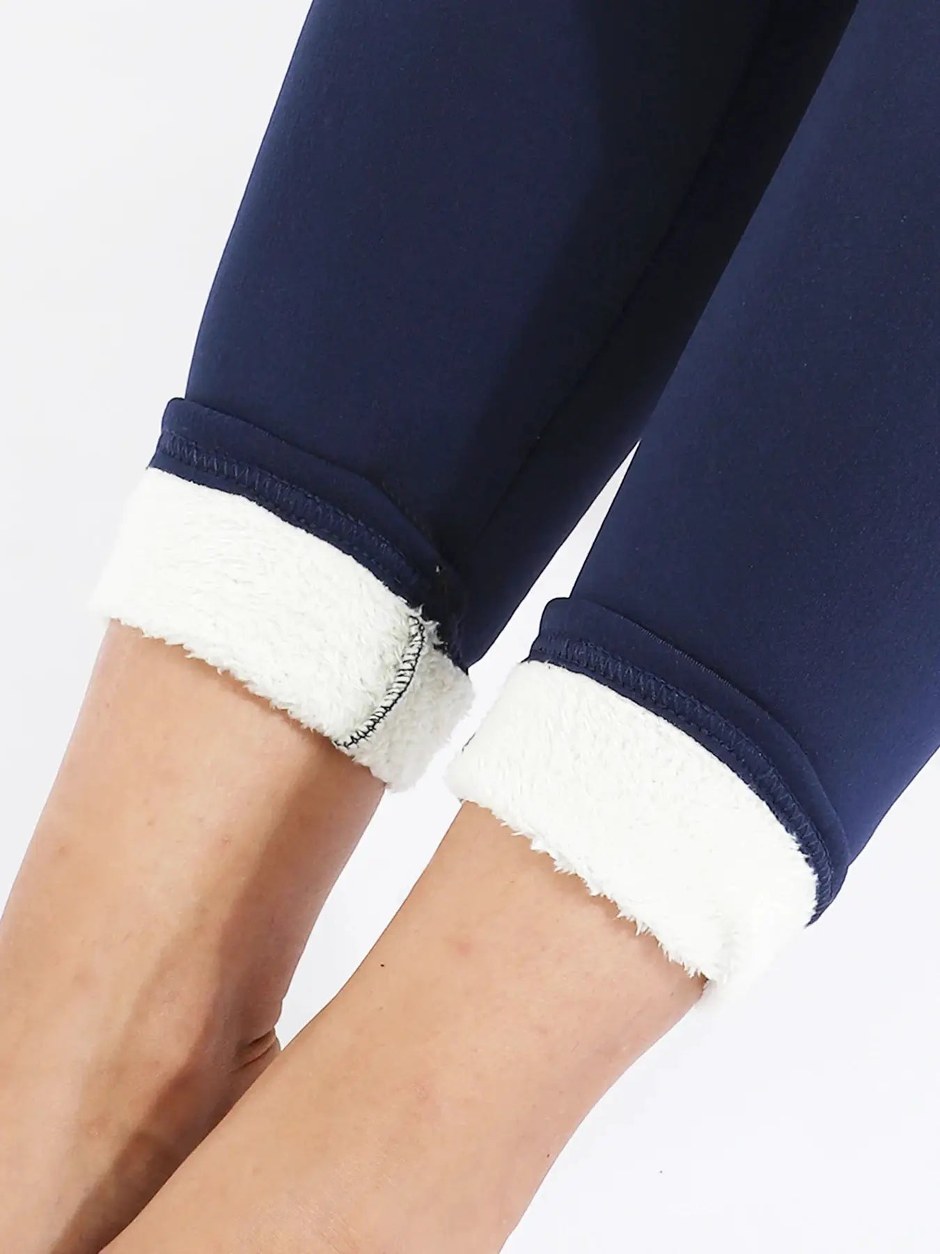 Velvet Bloom Winter Velvet Leggings High Waist Thermal Leggings For Outdoor Warmth And Comfort