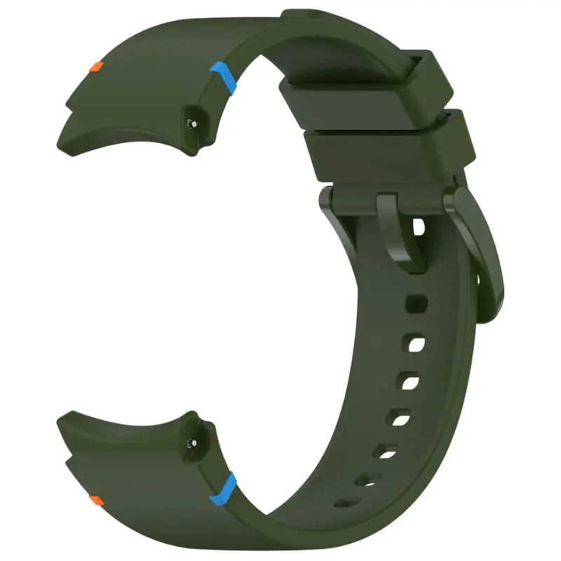 Original silicone sport strap for Samsung Galaxy Watch 7/FE/5 Pro/6/4 Classic, olive green, 44mm/40mm, Simples Market