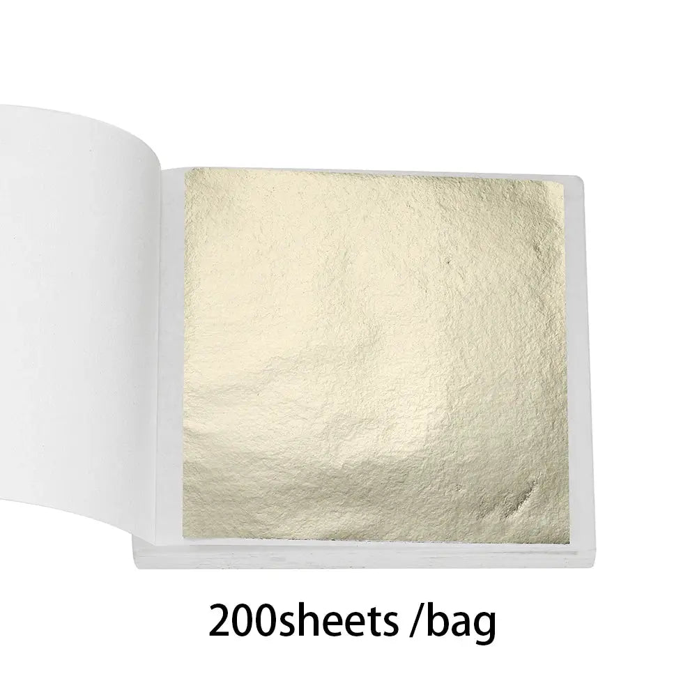 Imitation Gold Foil Paper Leaf Gilding For Epoxy Resin Molds Jewelry Making And Resin Craft Decor 100 200 Sheets