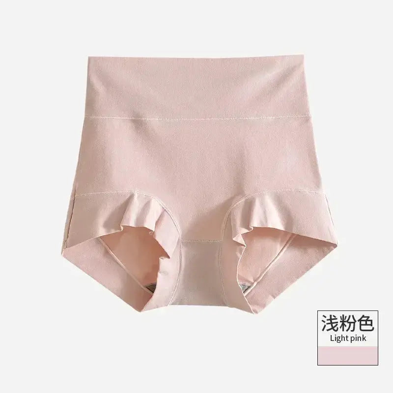 Simples Market light pink cotton high-rise panties with ruffle leg openings