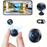 Wireless Mini WiFi Security Camera With Night Vision Motion Detection Rechargeable Battery Easy To Mount App Controlled