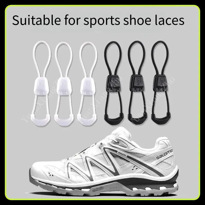 No Tie Round Elastic Tennis Shoe Laces For Adults And Kids Quality Running Sneakers Shoelaces Black White Accessories