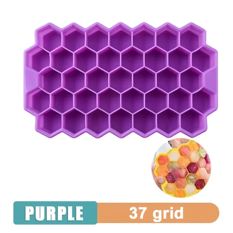 4 6 8 15 Grid Silicone Ice Tray Mold Large Food Grade Ice Cube Tray Square DIY Ice Maker