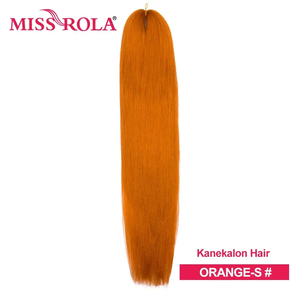 Kanekalon jumbo braiding hair bundle in orange by Miss Rola from Simples Market