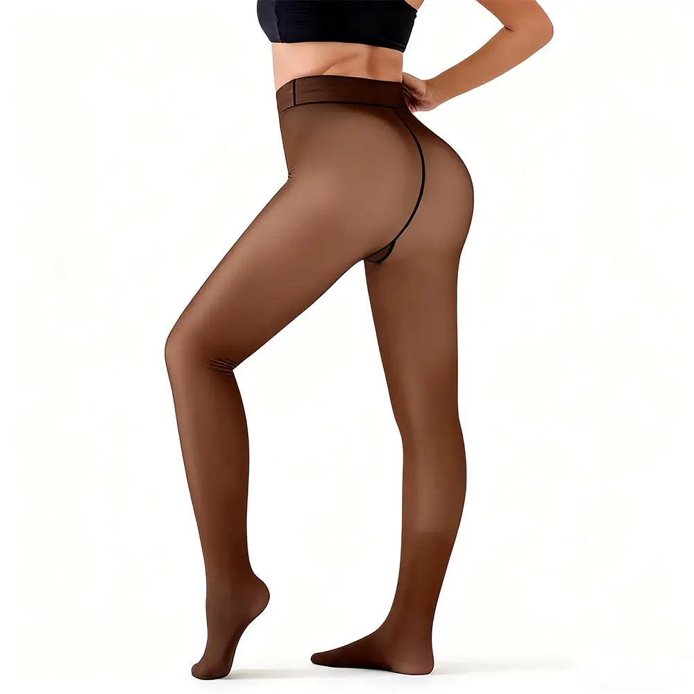 CozyFlex Fleece Lined Winter Leggings Warm High Waist Booty Lifting Thermal Tights For Women