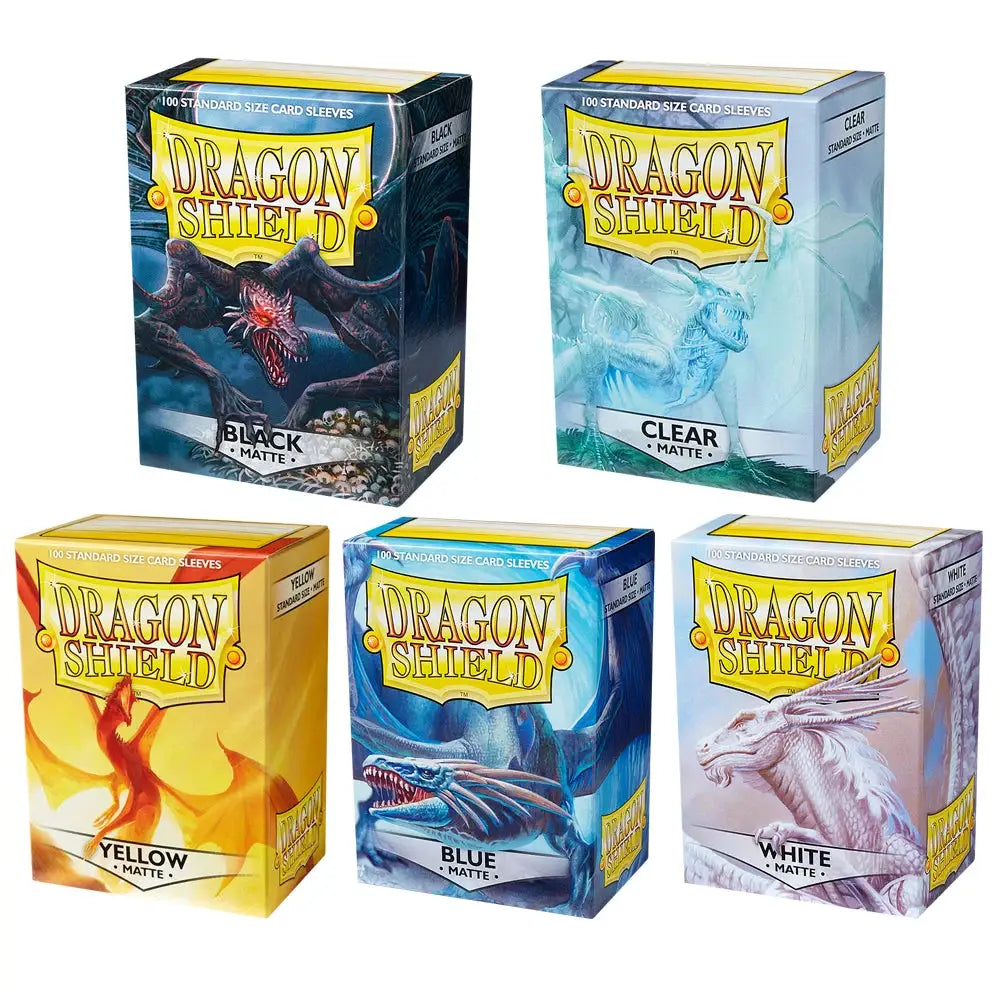 66x91mm Colorful Matte Card Sleeves Dragon Shield 100 Per Box Protectors For Pokemon Star Realms Board Games