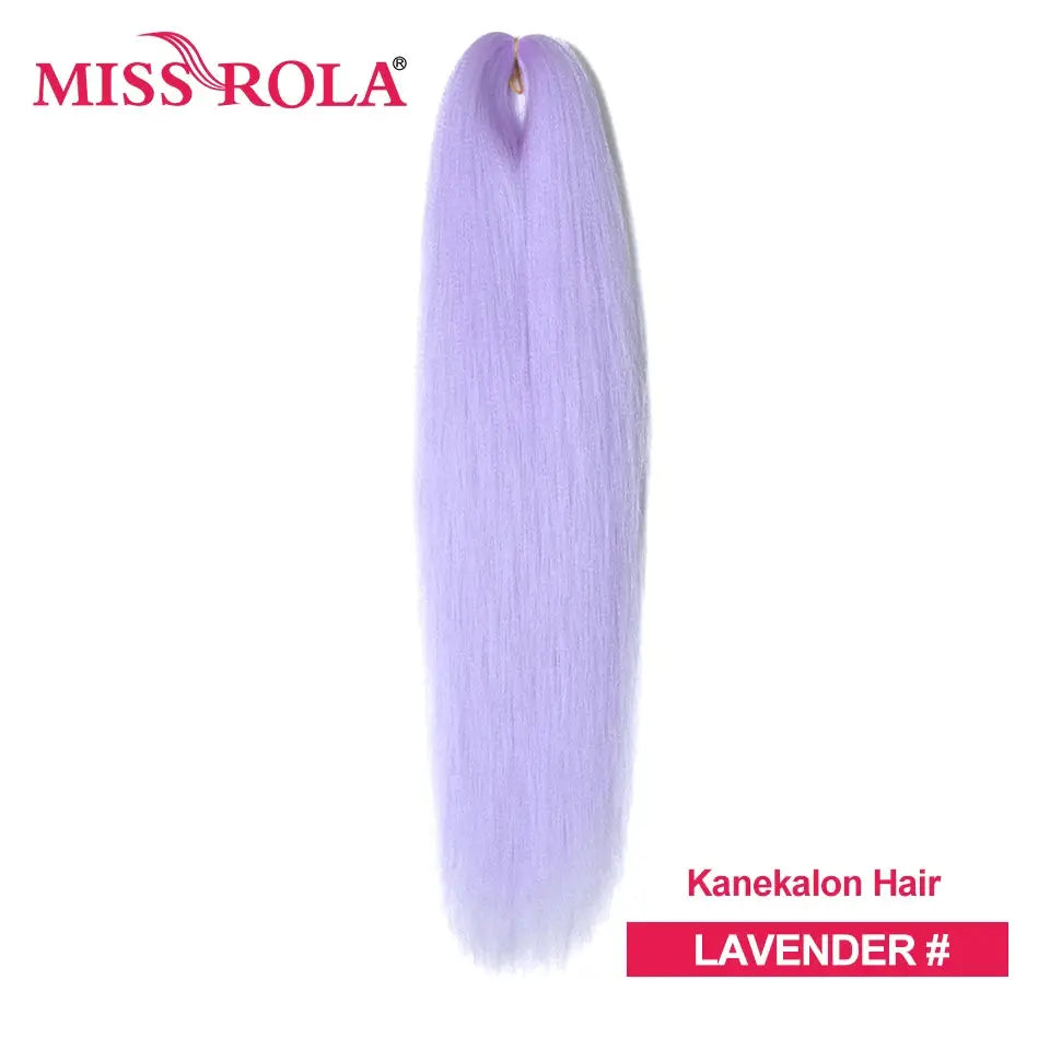 Miss Rola Kanekalon EZ Twist braiding hair in lavender, jumbo pre-stretched synthetic braids