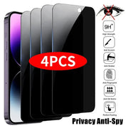 ShieldPro 4 Pack Privacy Screen Protector For iPhone 14 Pro Max And 16 Pro Anti Spy Tempered Glass For Privacy