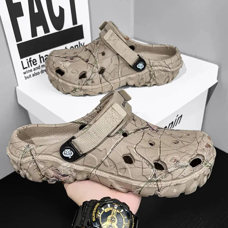 Arcadia Mens Flat Sandals Lightweight EVA Platform For All Day Comfort Breathable Slip On