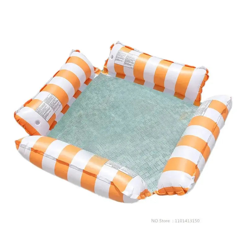 New Water Hammock Recliner Inflatable Floating Mattress For Pool Lake Ocean Relaxation And Pool Party Toy Swim Ring