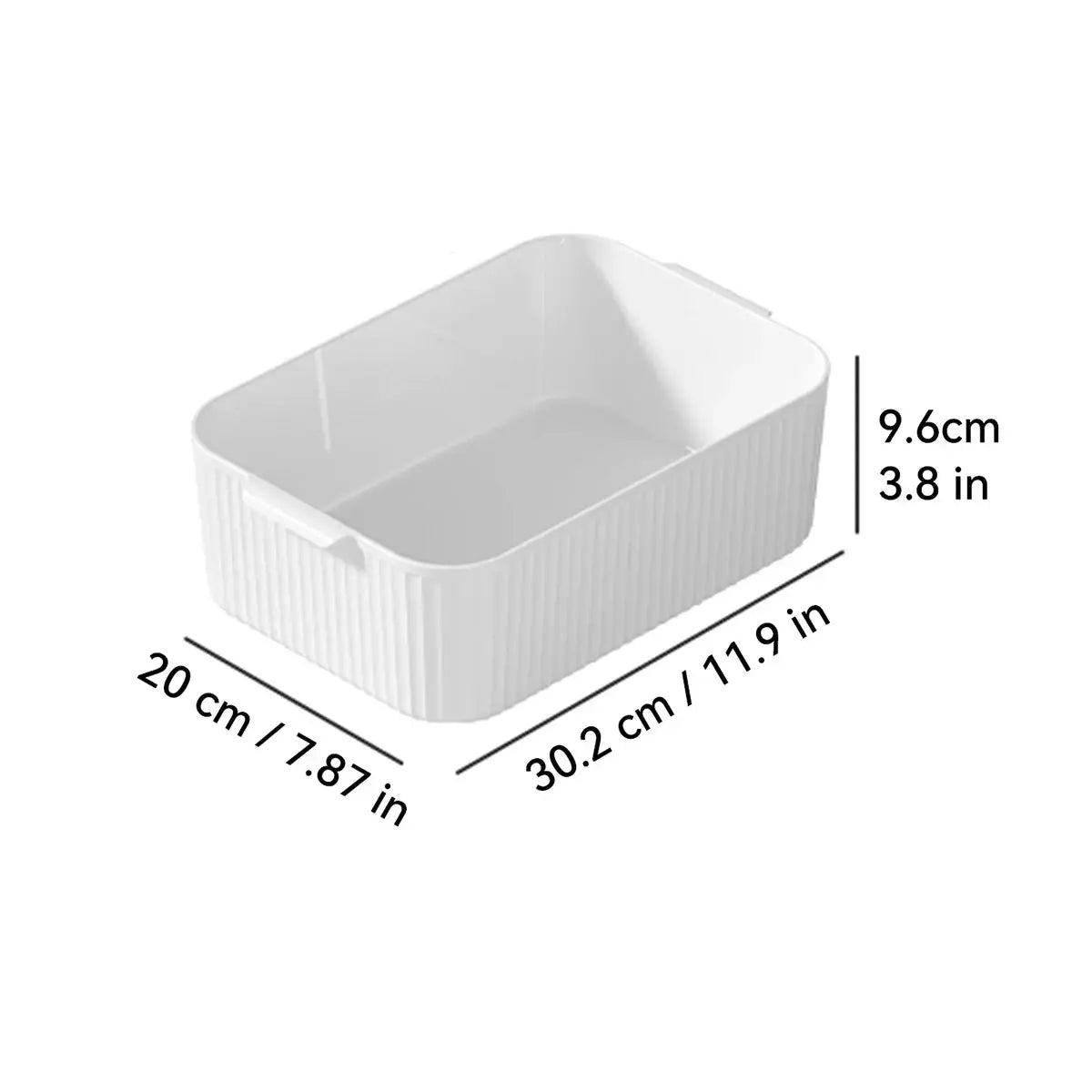 Worthbuy Multifunctional Plastic Storage Box With Handle Desktop Organizer For Kitchen Bathroom Food Cabinet