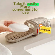 Creative Travel Soap Box With Sealed Drainable Lid Portable Compact Soap Case For Business Trips