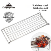 Campingmoon MTG-G stainless steel barbecue net grill rack for camping by Simples Market