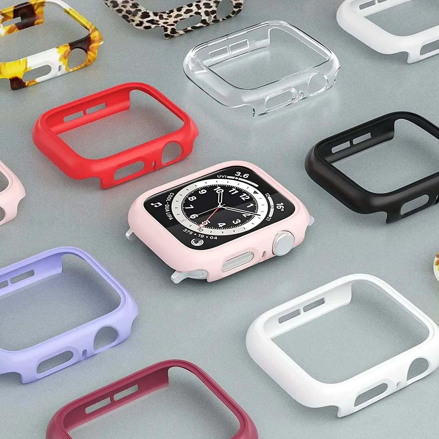 Cover for Apple Watch Case 45mm 41mm 44mm 40mm 42mm 38mm 46 49 mm Accessories PC Protector bumper iWatch Series 8 7 SE 6 5 4 3 9