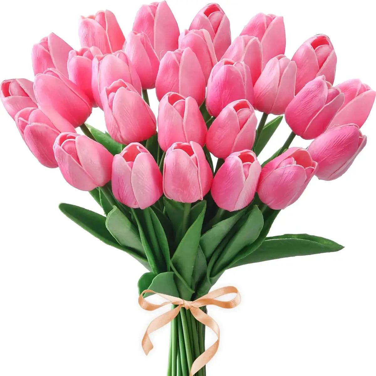 Real Touch Tulips And Roses Artificial Flowers Scrapbooking Vase Home Decor Wedding Garden Arch Garland 10 Or 30 Pieces